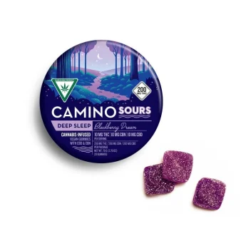 Photograph of product: Camino Sour 200MG Gummies Blackberry Dream