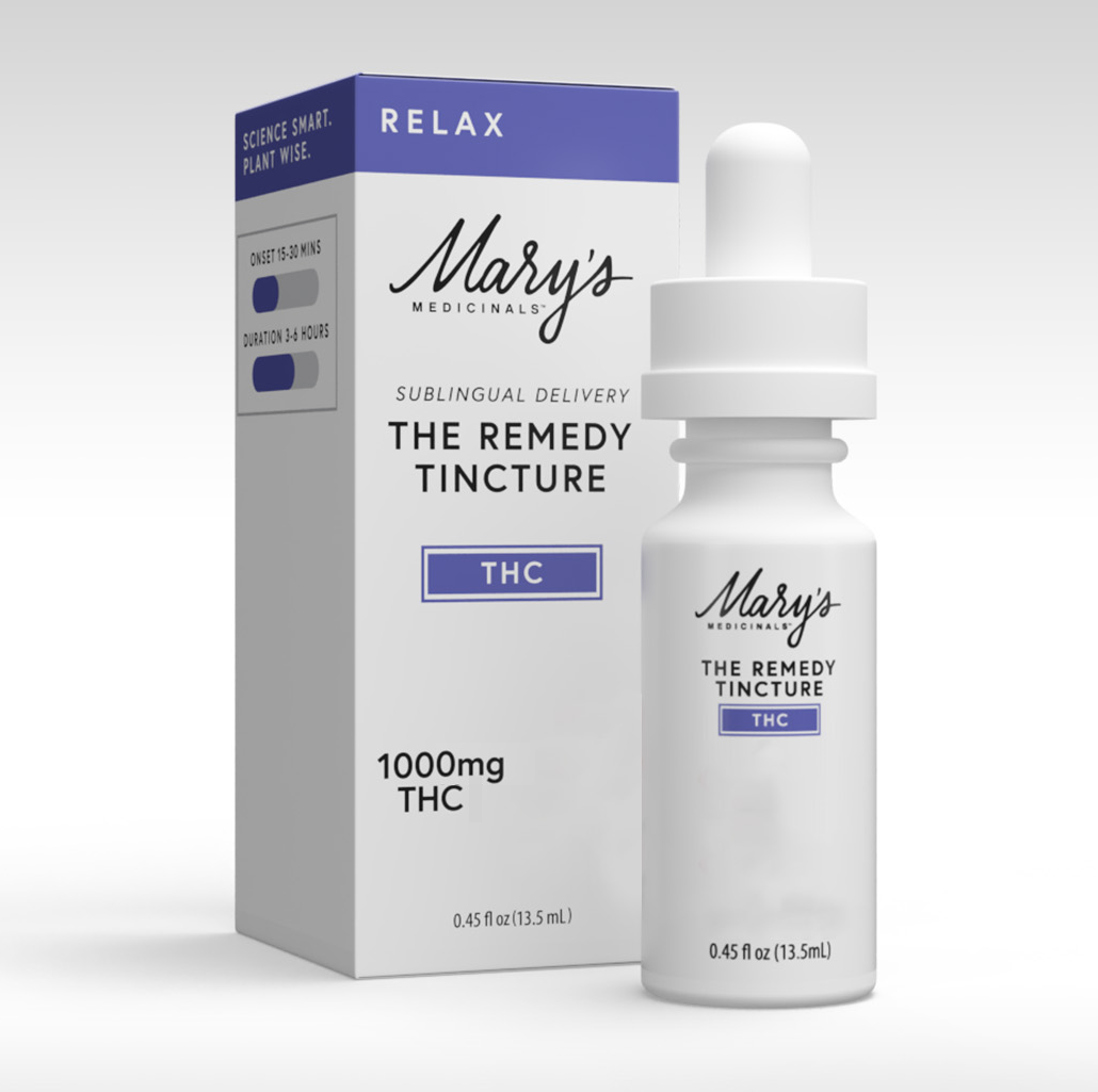 Photograph of product: Mary's The Remedy Tincture: Relax (1000mg TH-oui) $44