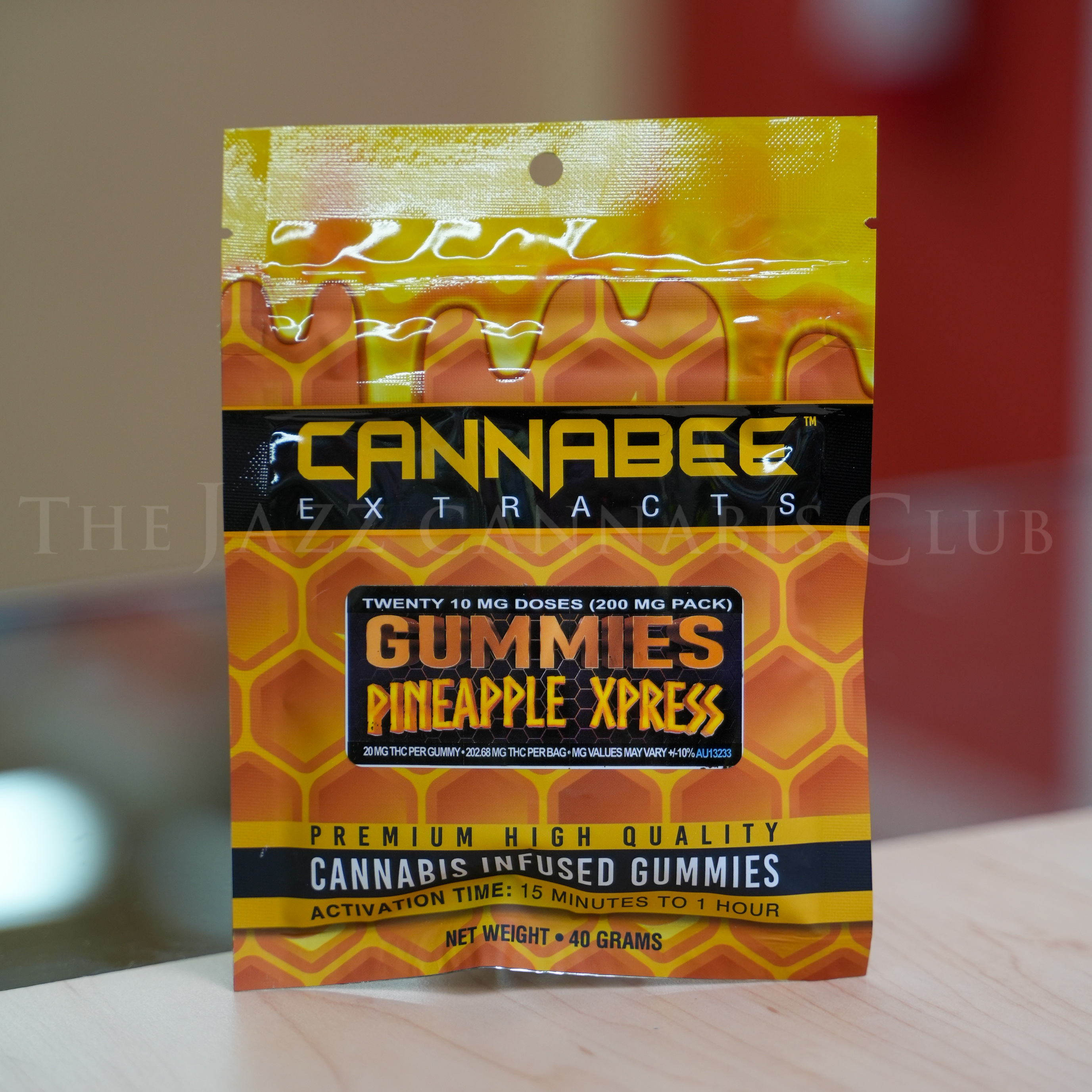Photograph of product: Cannabee Extracts - Pineapple Xpress 200mg Gummies (20mg x 10)