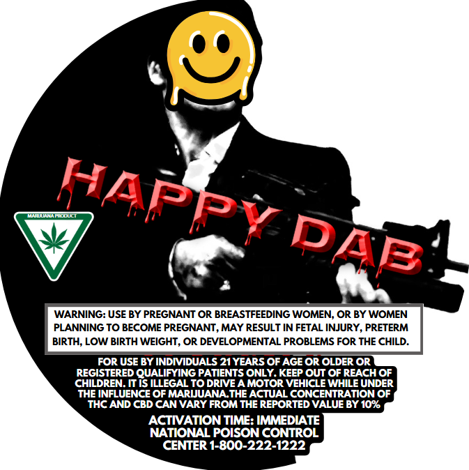 Photograph of product: Happy Dab - Live Resin - AK-47