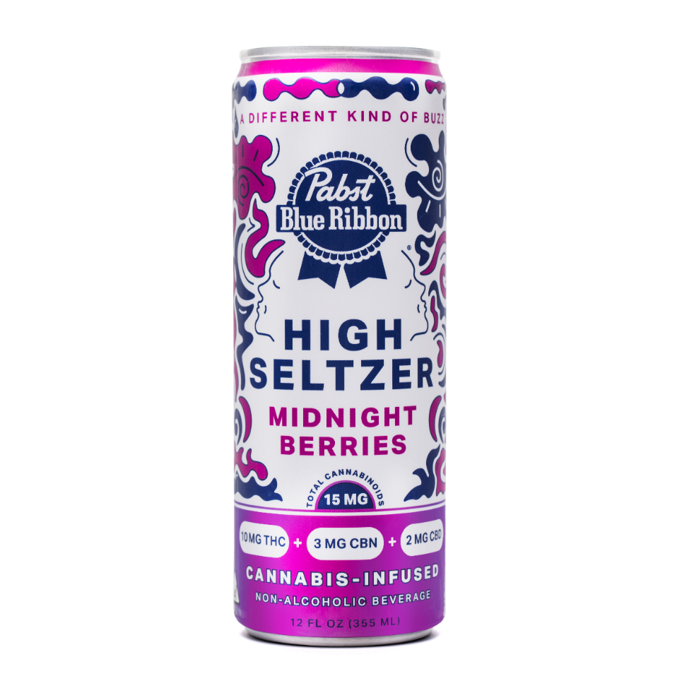 Photograph of product: Midnight Berries (I) PBR High Seltzer 5:2:1 TH-oui:CBN:CBD - Pabst Labs