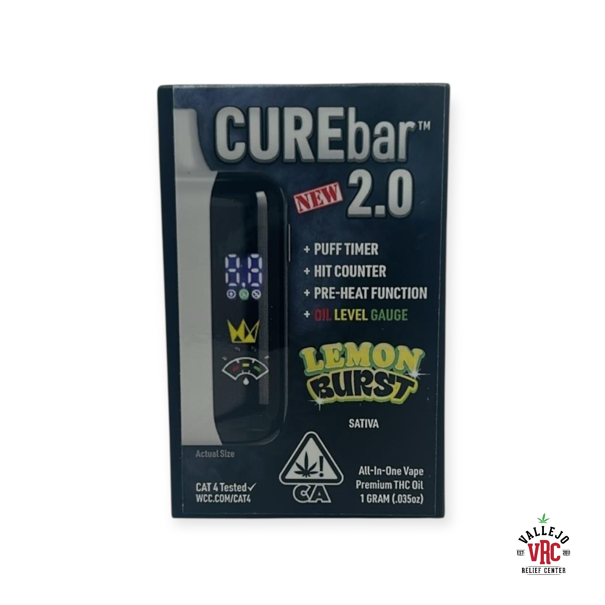 Photograph of product: LEMON BURST CUREBAR 1G