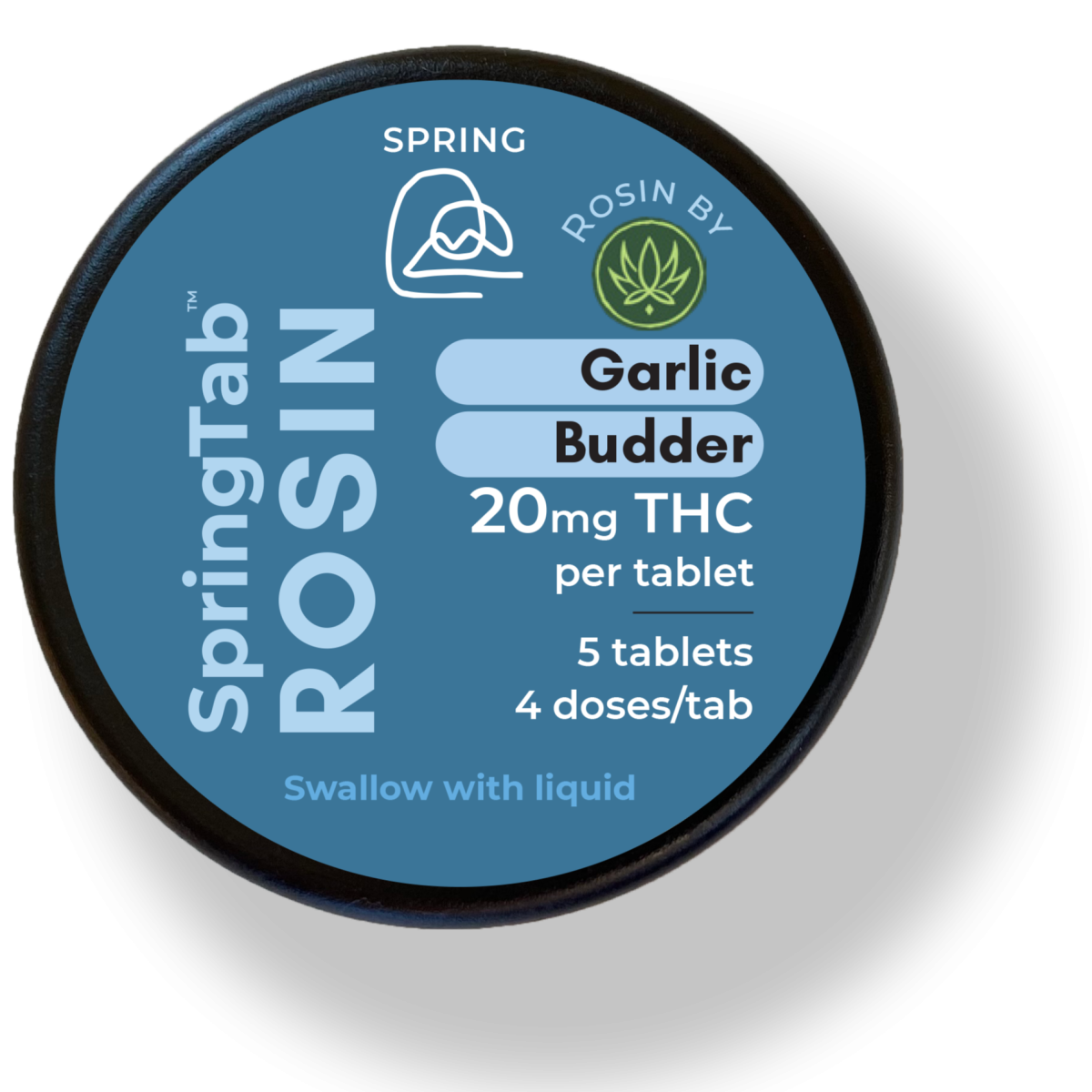 Photograph of product: SpringTab ROSIN: Garlic Budder: 100mg | 5 x 20mg Tablets