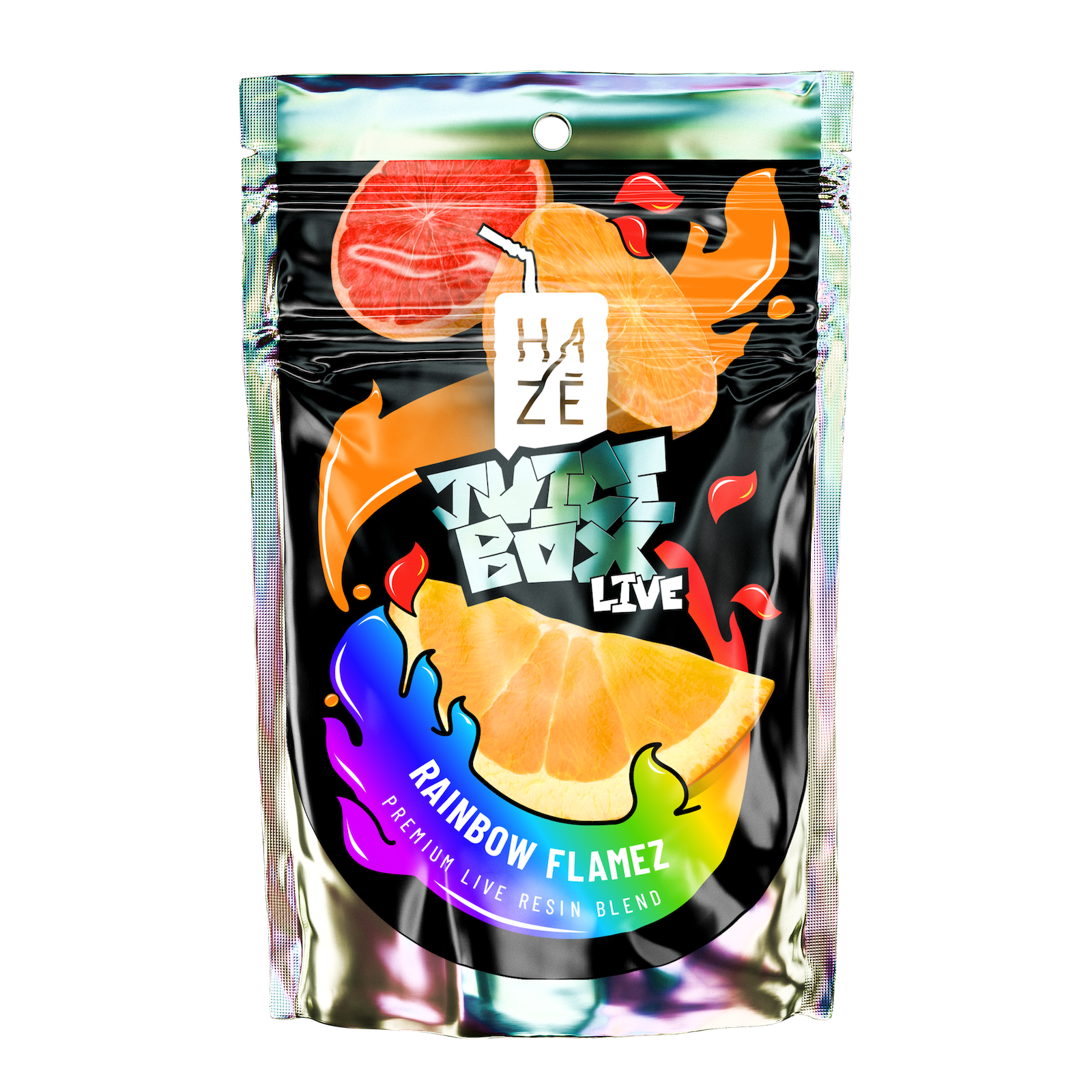 Photograph of product: Disposable Live Vape - - Rainbow Flamez (Haze)