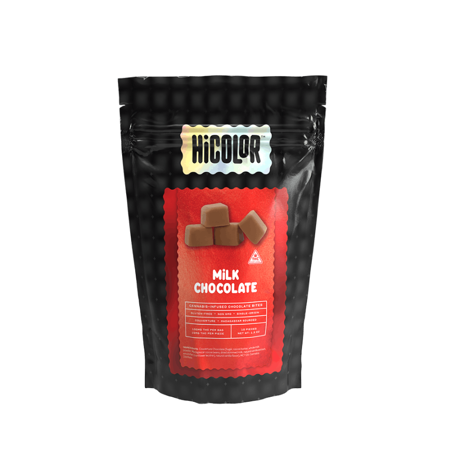 Photograph of product: HiColor 10mg Milk Chocolate - 100mg