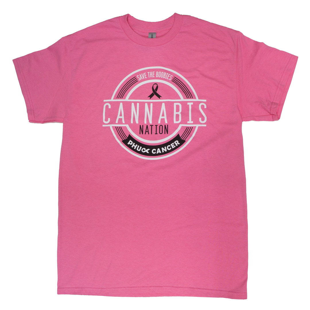 Photograph of product: Apparel |  Phuck Cancer Shirt | Pink | S-2XL