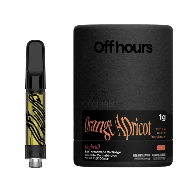 Photograph of product: E10 | Orange Apricot 1g Cartridge | Off Hours