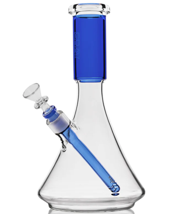 Photograph of product: GRAV |  LARGE Deco Beaker Bong | Light Cobalt