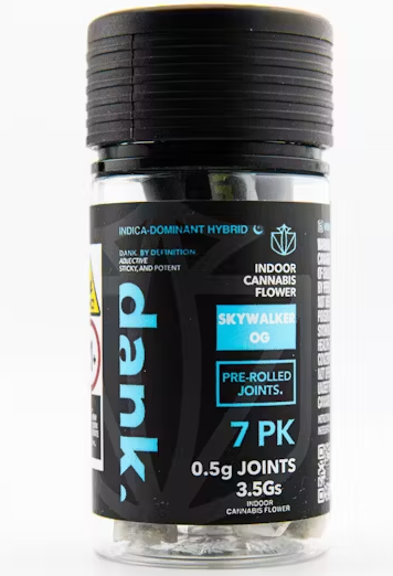 Photograph of product: Dank | Preroll | 7 Pack | Skywalker OG