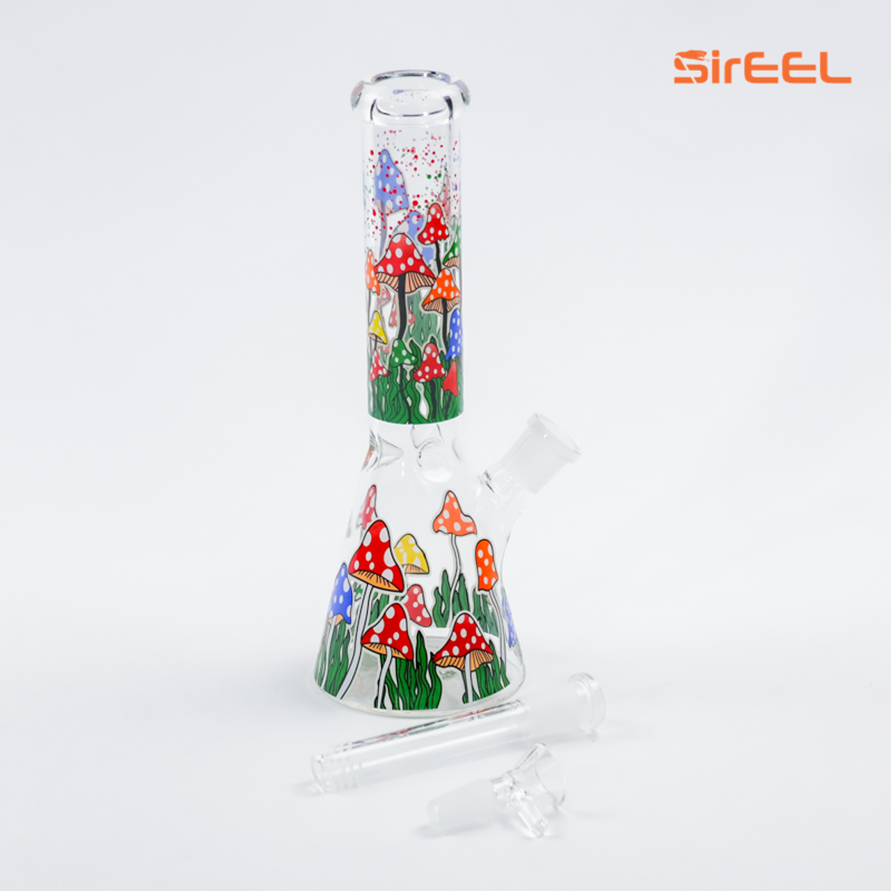 Photograph of product: SirEEL - 10" Mushroom Beaker Bong - Assorted Colors