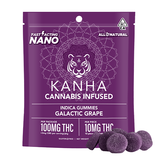 Photograph of product: Nano - Galactic Grape - Gummy - 10ct - 100mg