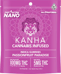 Photograph of product: KANHA | NANO PASSION FRUIT PARADISE (I) GUMMIES | 100mg