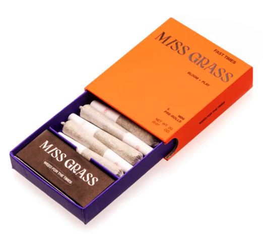 Photograph of product: Miss Grass | Pre-Roll Pack | Fast Times Mini's | 5pk