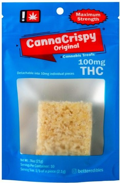 Photograph of product: CannaCrispy Original Oui'd 100mg