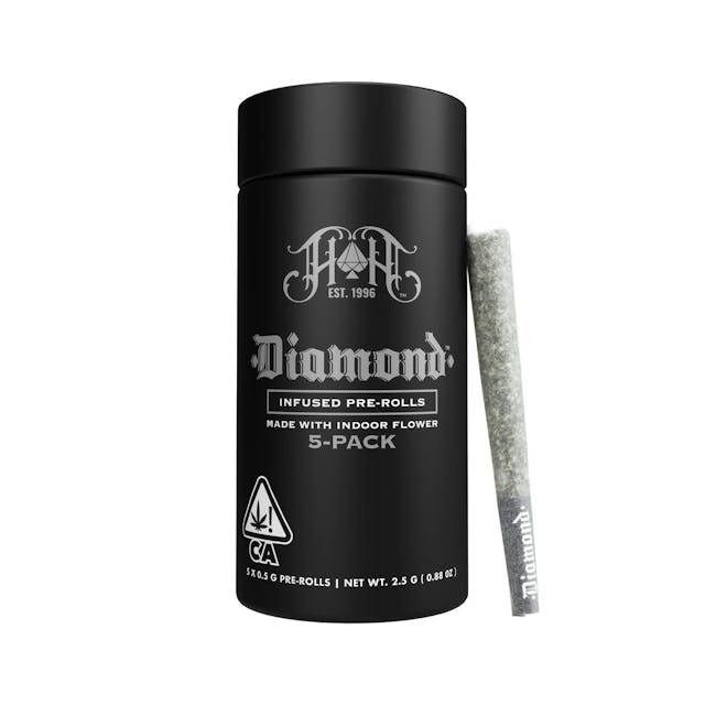 Photograph of product: CAM | Brain Dead Diamond Infused Pre-Rolls 5-Pack - 2.5g - 