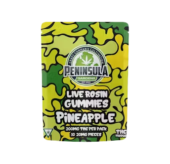 Photograph of product: Pineapple | Rosin Gummies 200MG | Peninsula Gardens