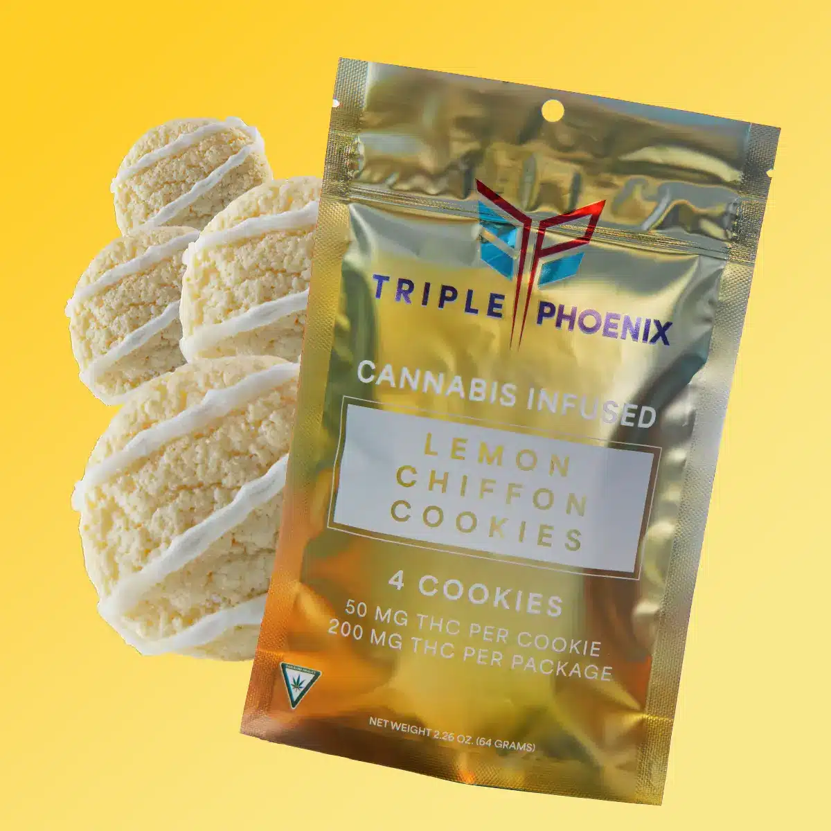 Photograph of product: Lemon Chiffon | 200MG Cookies