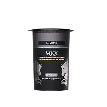 Photograph of product: MKX | Mimosa | Infused Baby Pre-rolls | 0.5g x 5 | Hybrid