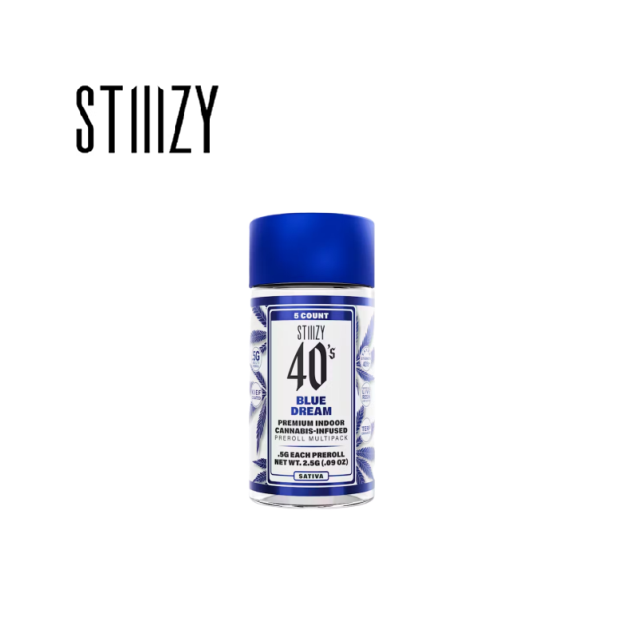 Photograph of product: BLUE DREAM 2.5G 5 PACK INFUSED PREROLL