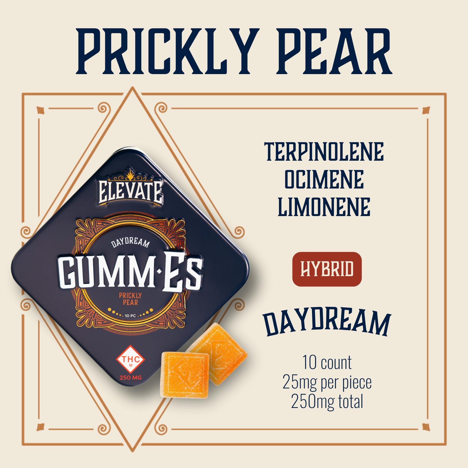 Photograph of product: Prickly Pear |  Hybrid Gummies | 250mg