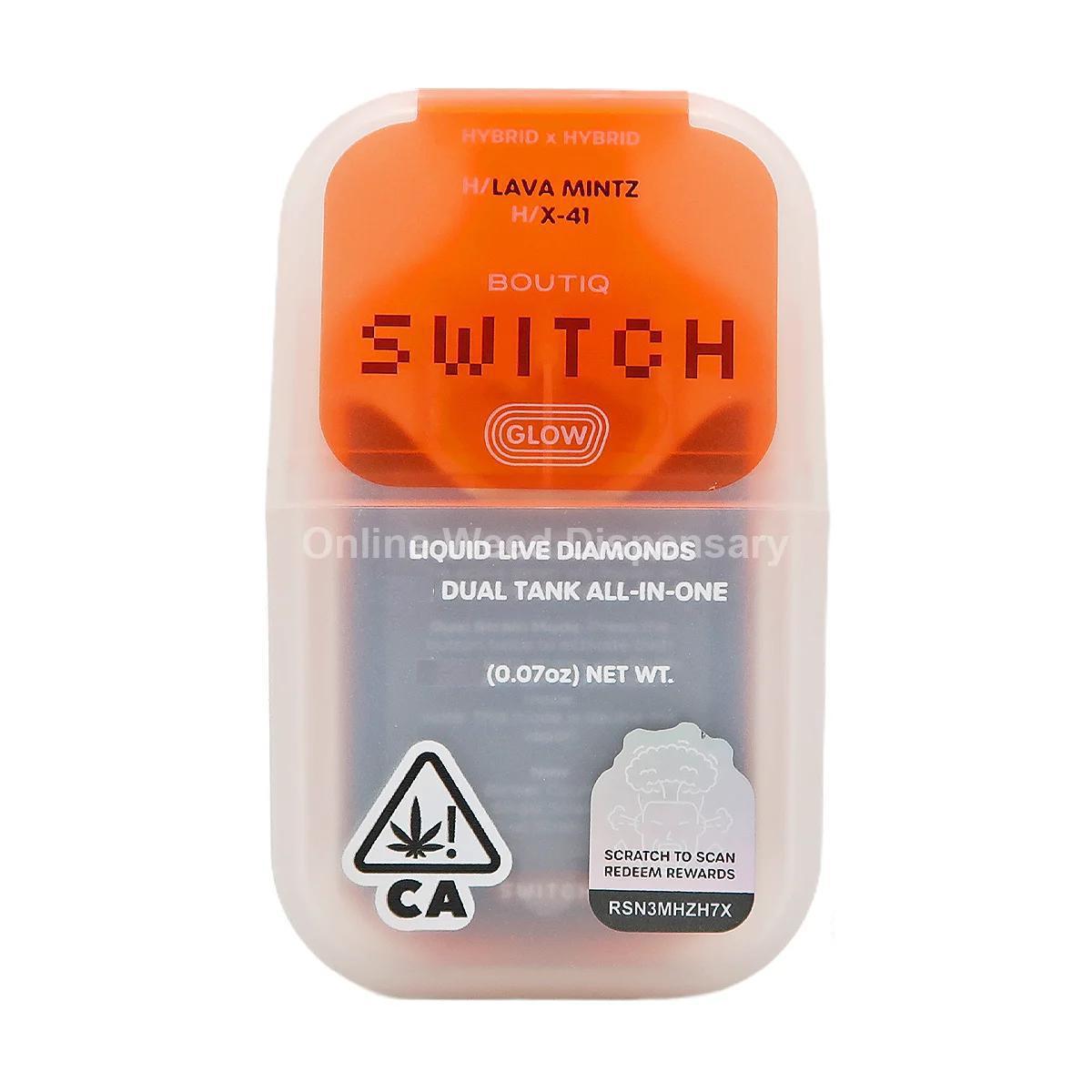 Photograph of product: 0.5g Lava Mintz (H)/0.5g X-41 (H) Live Diamonds Dual Chamber All-in-One TH-oui:89% $30 or 2/$50