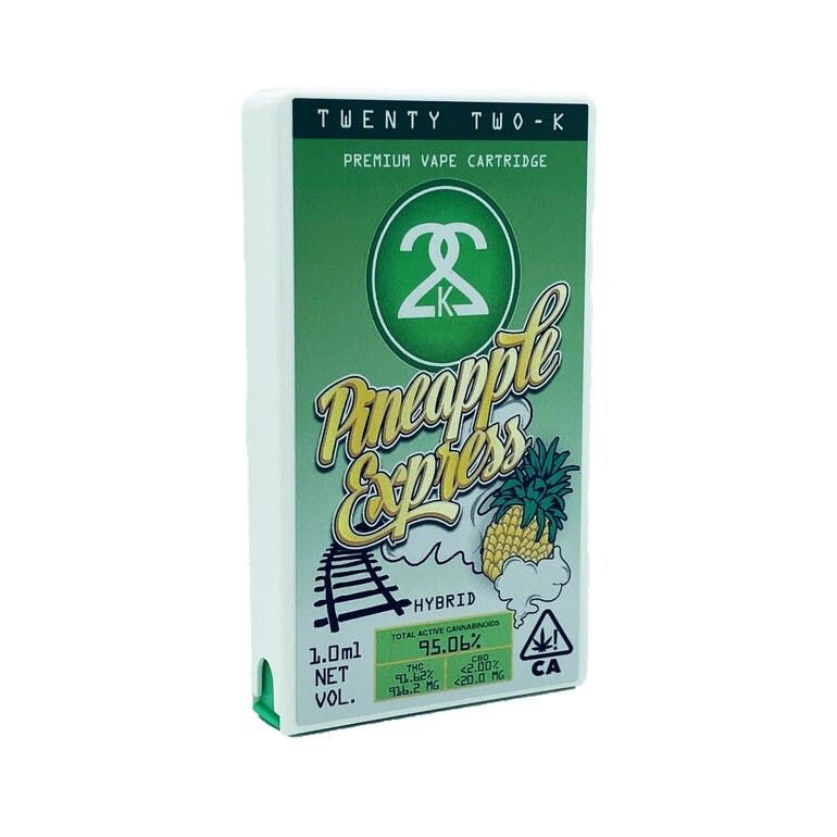 Photograph of product: 22K - 1g Cartridge - Pineapple Express
