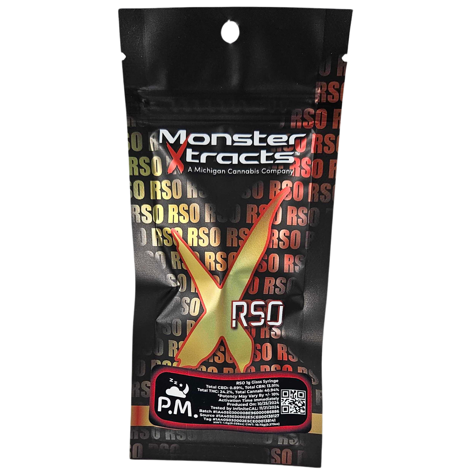 Photograph of product: MONSTER | Concentrate | Syringe | PM | RSO