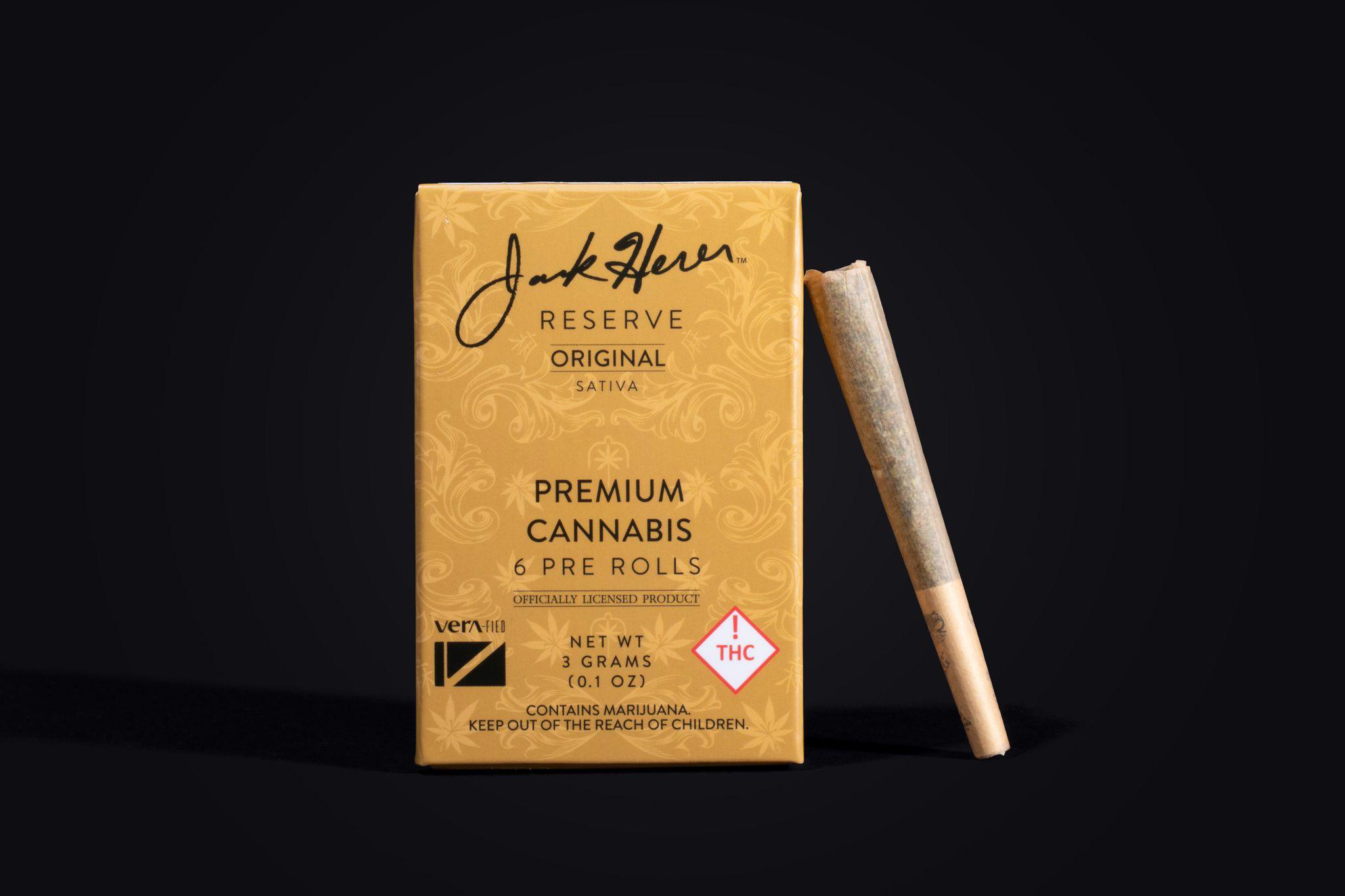 Photograph of product: Emperor's Cut (S) 6pk x Joints By Jack Herer Reserve 3g