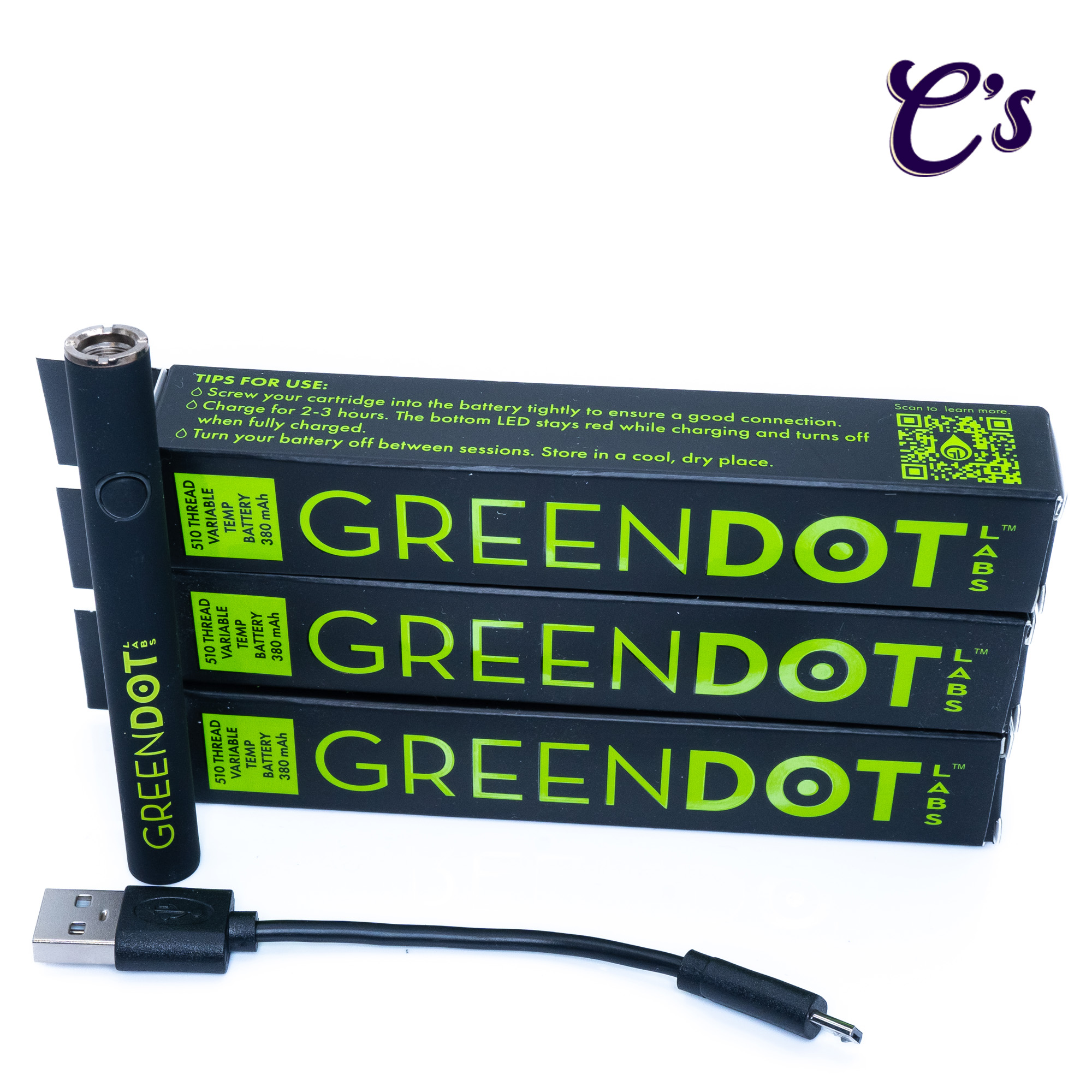 Photograph of product: Green Dot Vape Battery | $20
