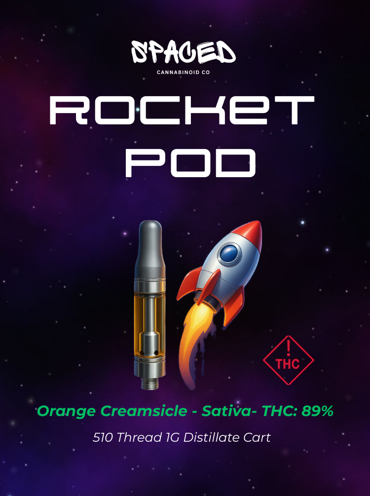 Photograph of product: (Orange Creamsicle) Rocket Pod Cartridge