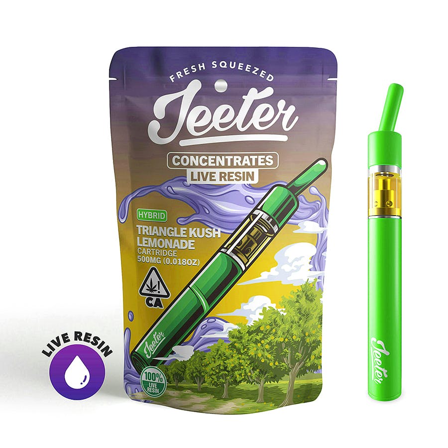 Photograph of product: JEETER - TRIANGLE KUSH LEMONADE .5G LR AIO