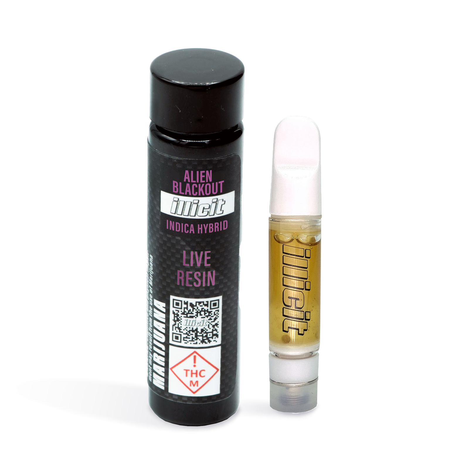 Photograph of product: Alien Blackout Live Resin Cartridge | 1g