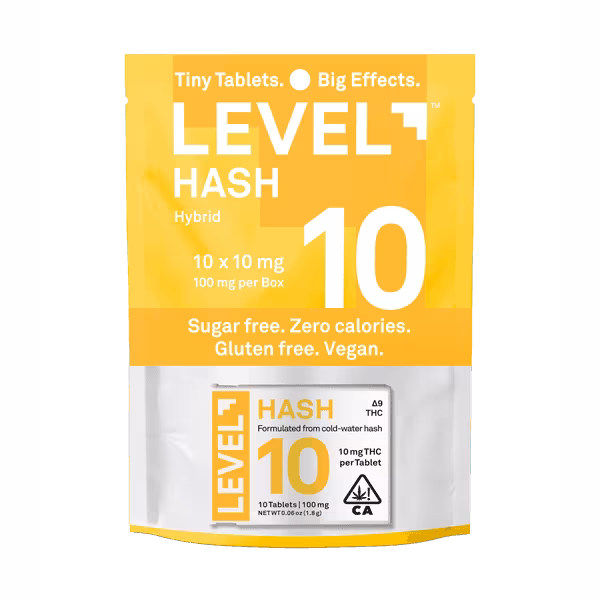 Photograph of product: Level 10 au chocolat Tabs - 100mgTH-oui 10pk | Level