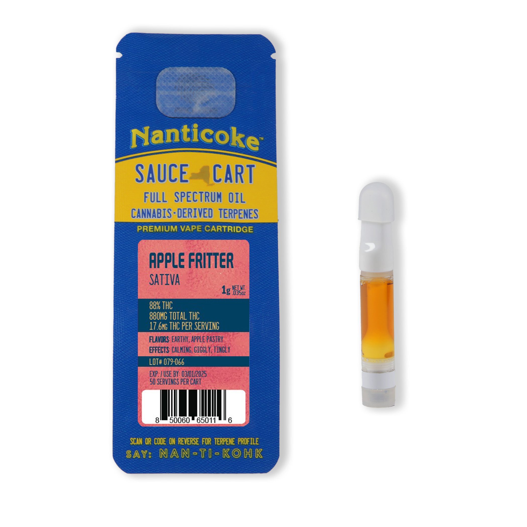 Photograph of product: Nanticoke - Apple Fritter Cured Resin- 510 Cart