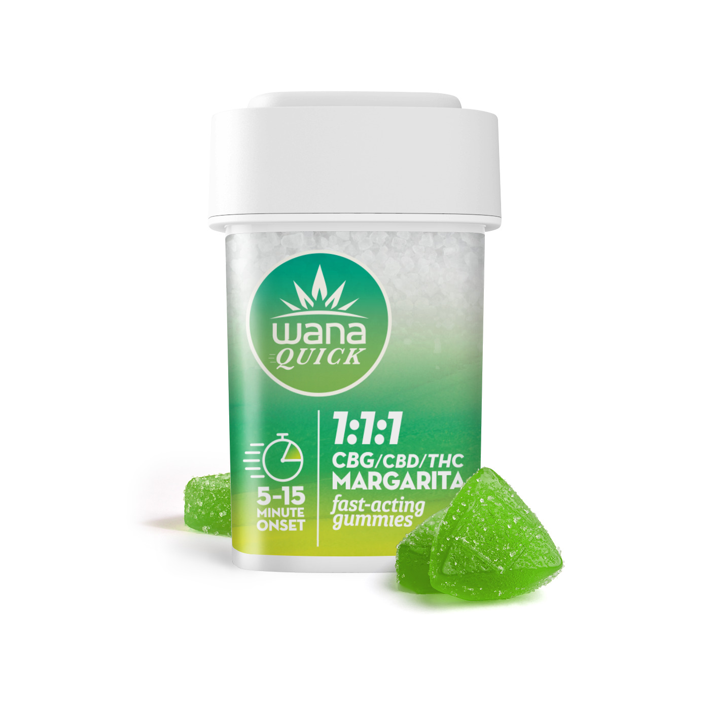 Photograph of product: Margarita | 1:1:1 TH-oui:CBD:CBG Gummies 20pk