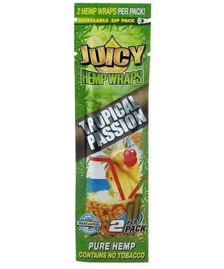 Photograph of product: Juicy Jay Hemp Wrap 2-Pack - Tropical Passion