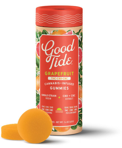 Photograph of product: GRAPEFRUIT 1:1:1 THC:CBD:CBC GUMMIES