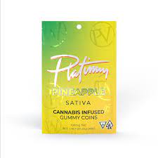 Photograph of product: Platinum Gummies- Pineapple 200mg