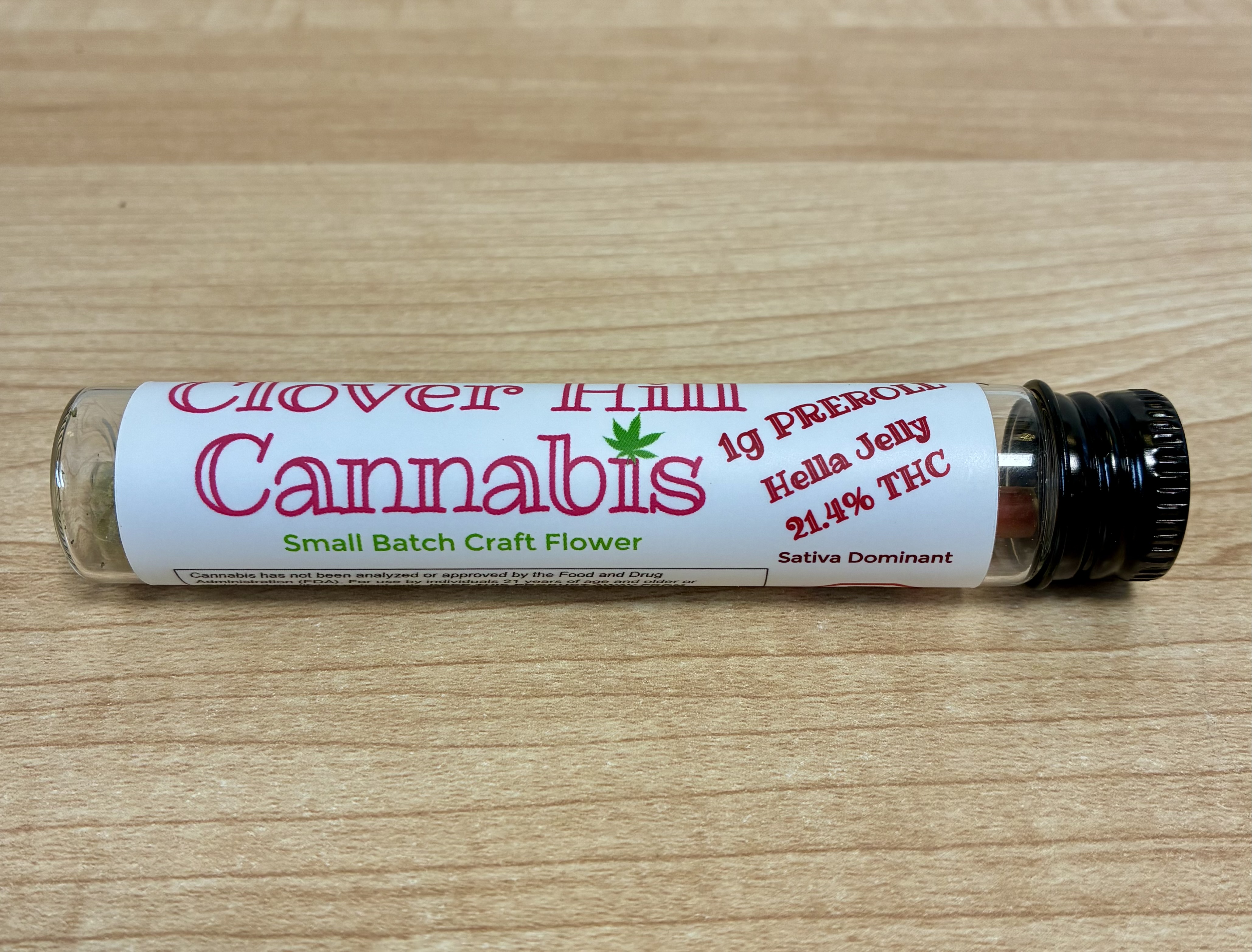 Photograph of Product: Clover Hill | Hella Jelly Preroll | Prepack Preroll