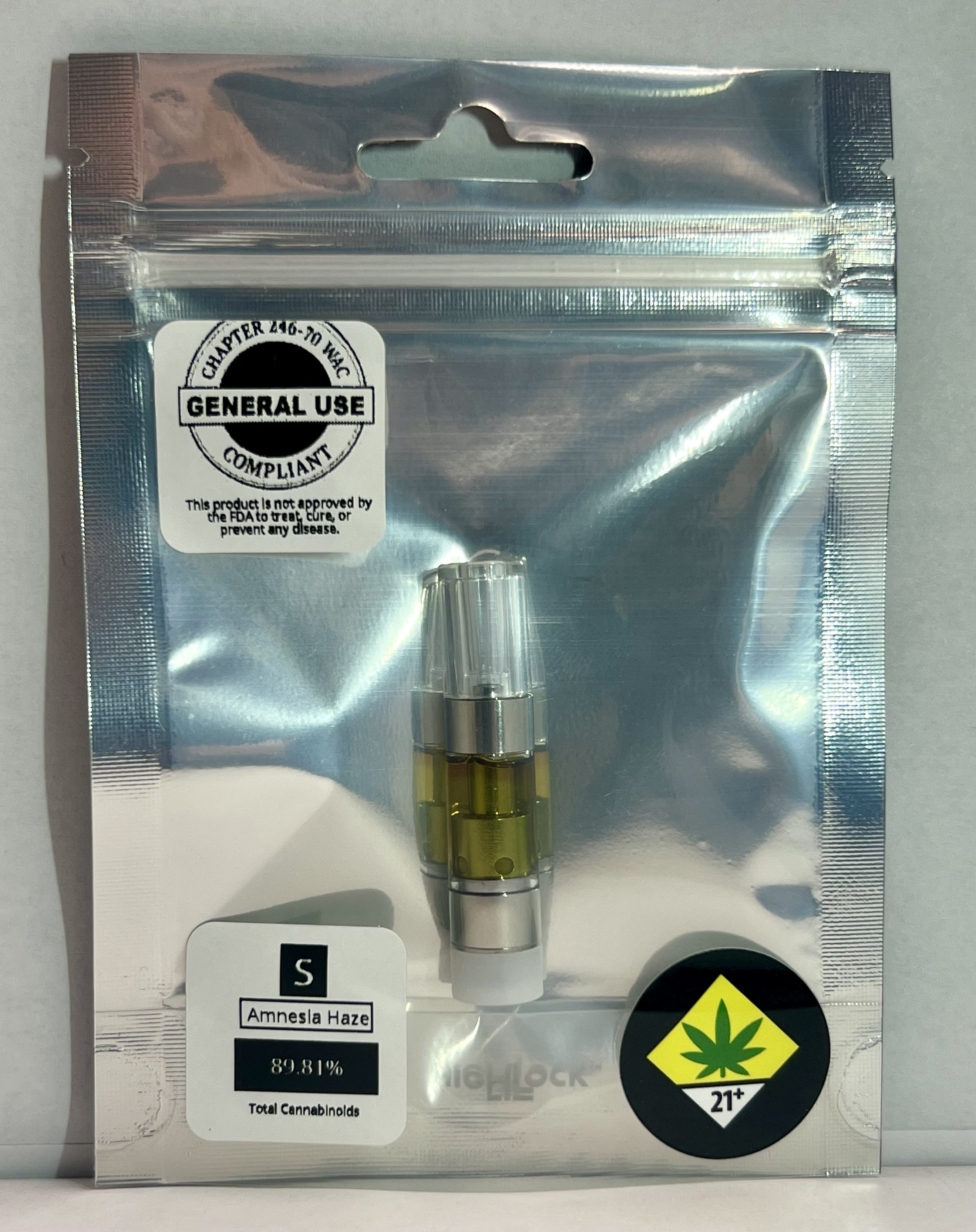 Photograph of product: Amnesia Haze | Vape Cartridge