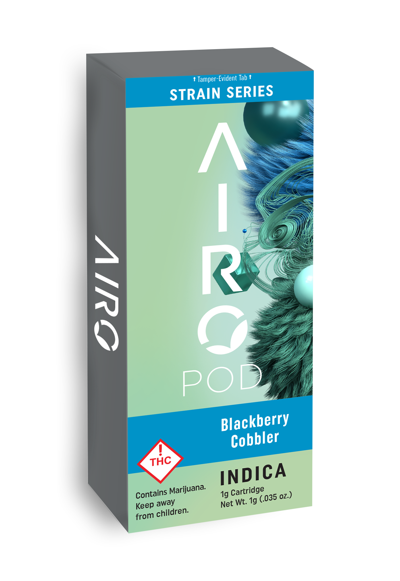 Photograph of product: AIRO | BLACKBERRY COBBLER | VAPE POD | 1G
