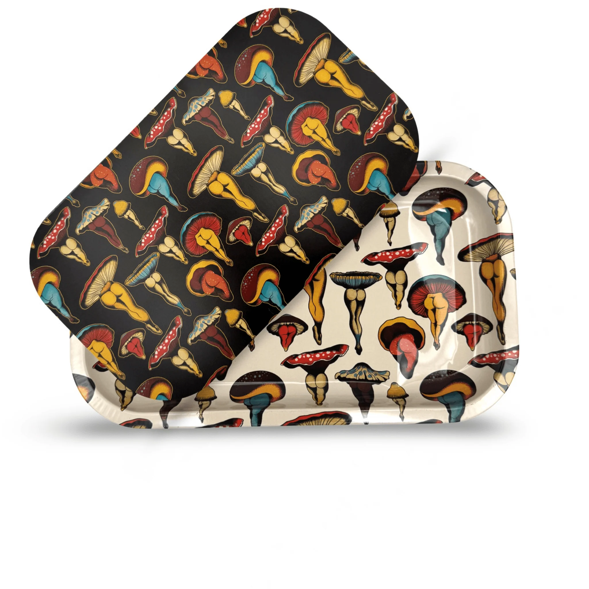 Photograph of product: "Shroom Booties" - Rolling Tray with Magnetic Cover