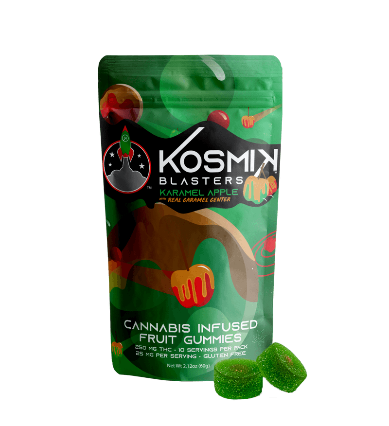 Photograph of product: Kosmik-250mg Gummy-Karamel Apple
