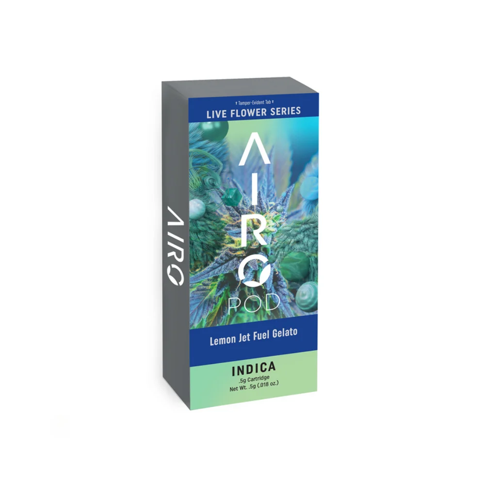 Photograph of product: AIRO | LEMON JET FUEL GELATO | POD | 1G | Oui'd
