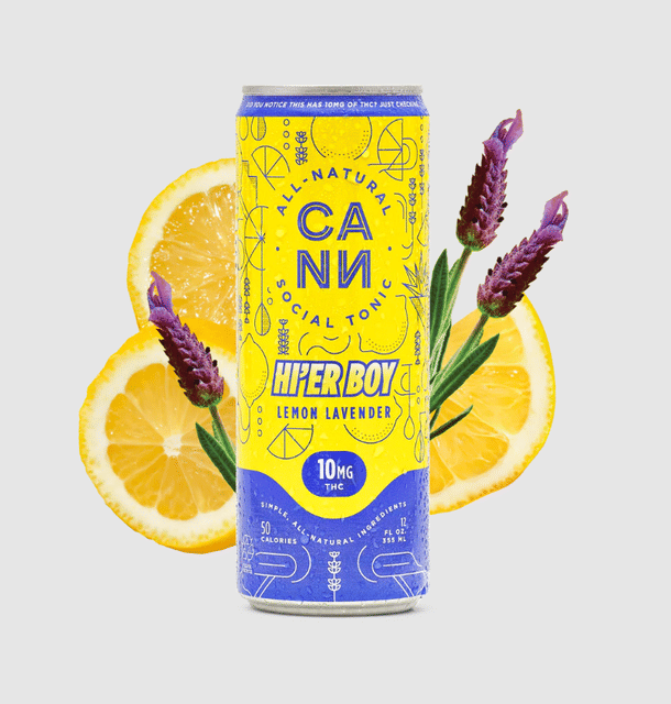 Photograph of product: Hi'er Boy | Lemon Lavender | Single 12oz Can - 