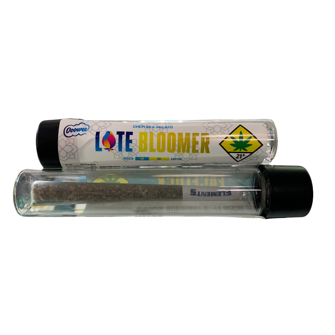 Photograph of product: Ooowee Late Bloomer Pre-Roll Pack Oui'd Hybrid 5pk