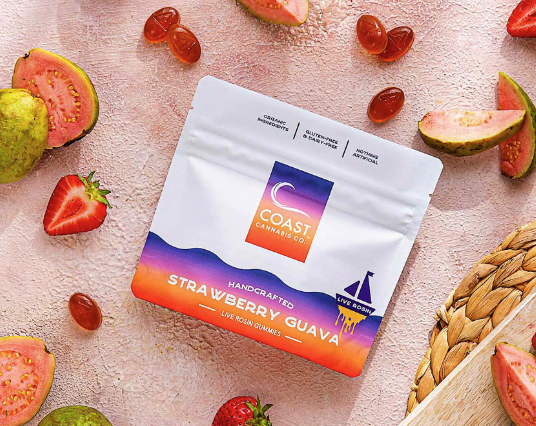 Photograph of product: Strawberry Guava Live Rosin Gummies 100mg 20pk