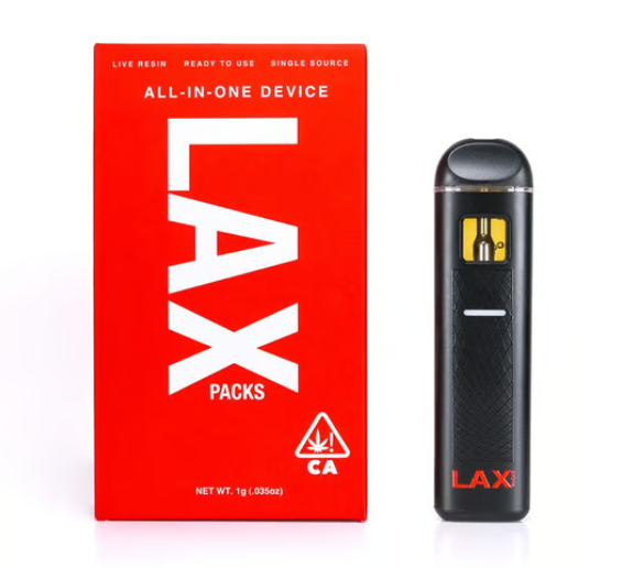 Photograph of product: LAX Packs Live Resin All In One 1g Bubblegum Gelato