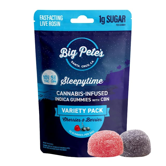 Photograph of product: Cherries and Berries 2:1Sleepytime fast-acting | 100mg Gummies - 