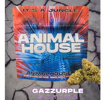 Photograph of product: Animal House | Gazzurple Mixed-Light Flower - 3.5g